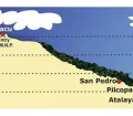 Map showing the altitude differences on your way from Cusco to the entrance of the Manu National Park.